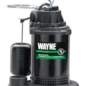Bomba de sumidero sumergible de CA con interruptor de flotador vertical termoplástico Wayne de 1/3 HP y 3750 gph - Oferta...