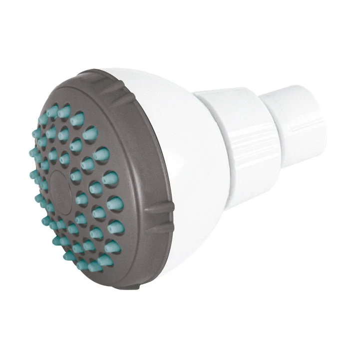 Regadera abs 2 1/2" antisarro blanca Aksi