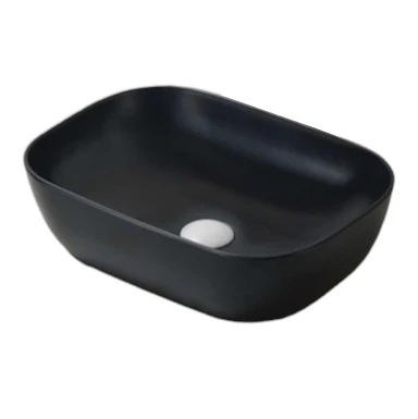 Lavamanos De Sobreponer Rectangular 45X32X13.5cm Negro - Aqualia Alamo 2