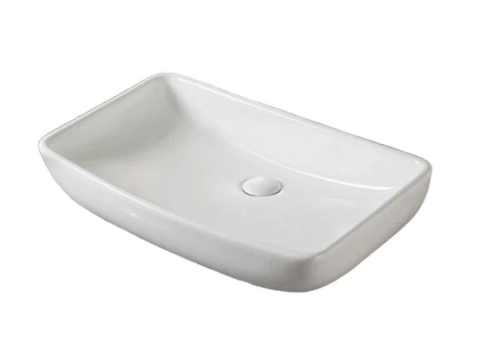 Lavamanos De Sobreponer Rectangular 60X37.5X13cm Blanco - Aqualia Llana