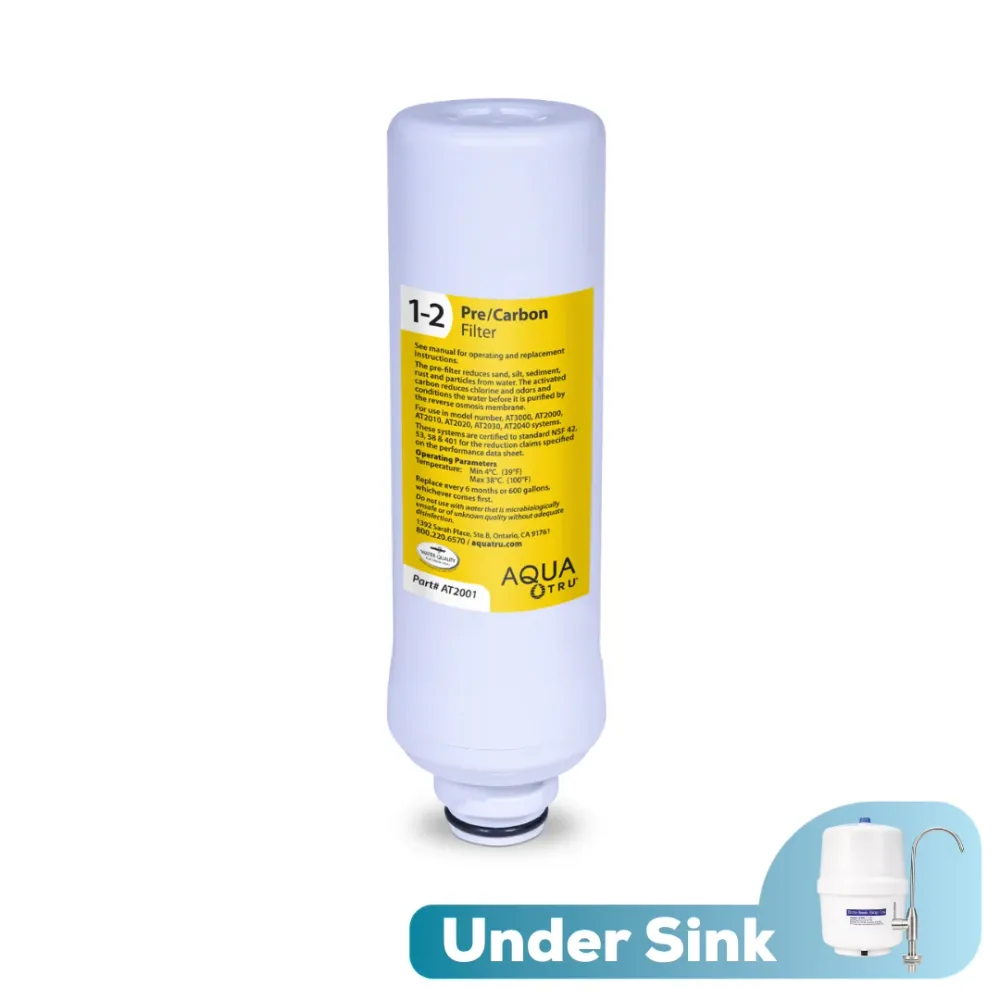 AquaTru Under Sink - Filtro de pre-carbón (1-2)