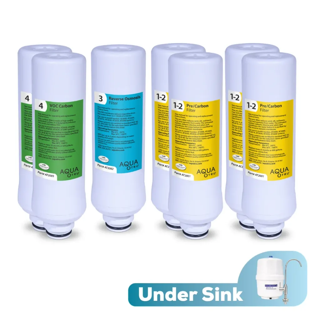 AquaTru Under Sink - Pack de filtros para 2 ños