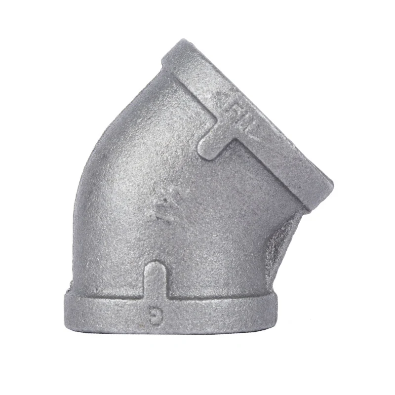 Codo de 45 grados de hierro maleable negro FIP de 1-1/2 pulg. de STZ Industries, cada uno x 1-1/2 pulg. de diámetro - Ofer...