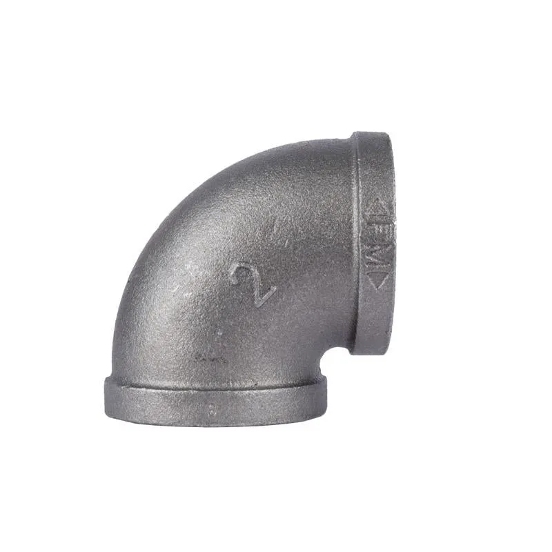 Codo de 90 grados de hierro maleable negro FIP de 2" x 2" de diámetro de STZ Industries - Oferta de la semana BK Products