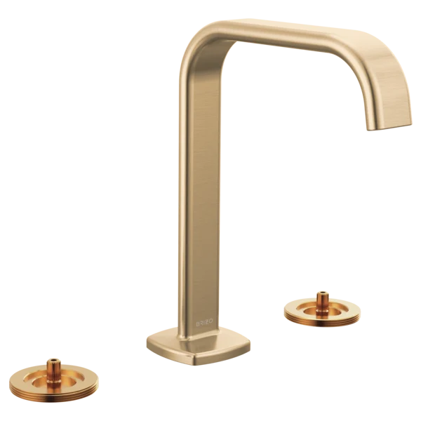 Grifo de Lavamanos Bimando 8" Sin Manijas Oro de Lujo - Brizo Allaria