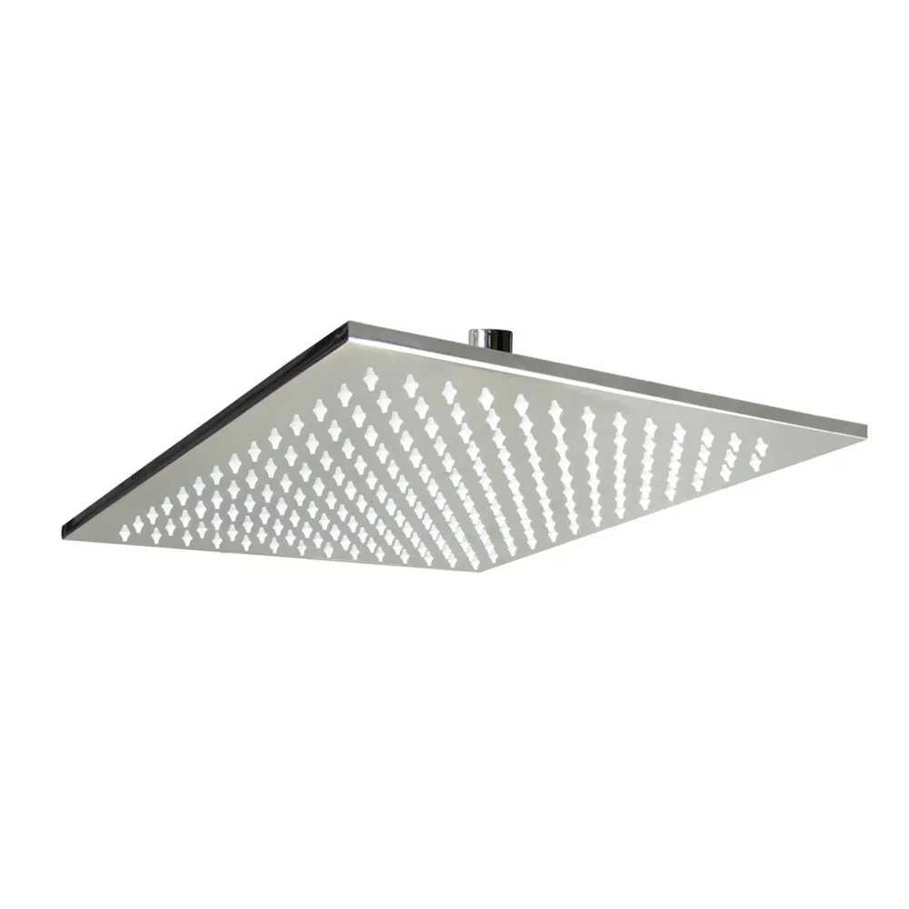 PLATO DE REGADERA 8" (20CM) CUADRADA LEXUS ALTA PRESION 537493 CASTEL