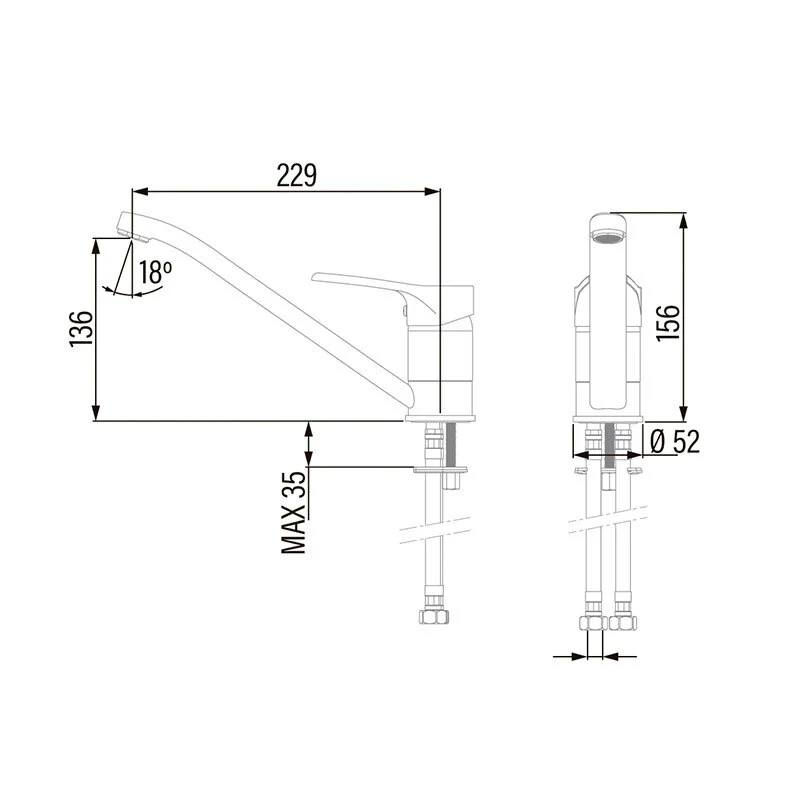 Grifo Cata CBB/B Cromo