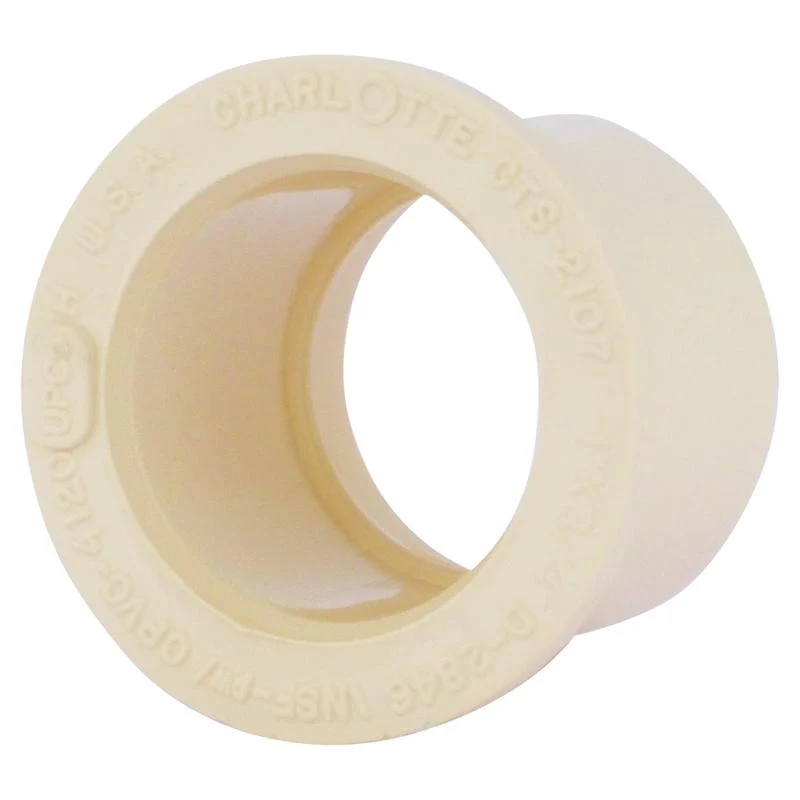 Buje reductor de CPVC Charlotte Pipe FlowGuard de 1 pulg. de espiga y 3/4 pulg. de toma en D - Oferta de la semana