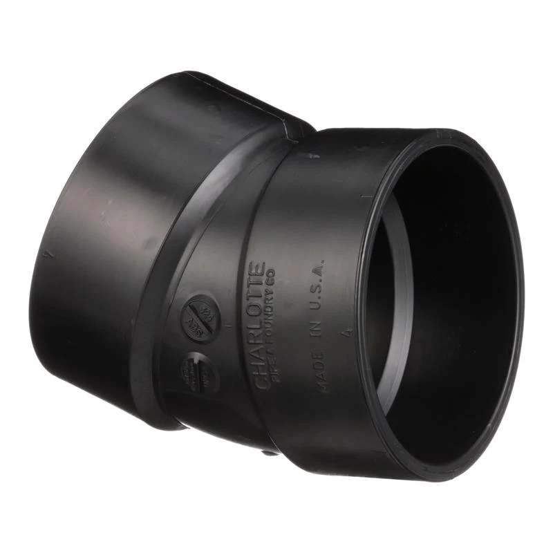 Codo de ABS Charlotte Pipe de 4" con buje y 4" con buje en D - Oferta de la semana