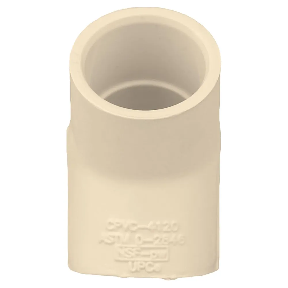 Codo de 45º de CPVC de 3/4" 50607 de Genova Products (paquete de 20) Charlotte Pipe