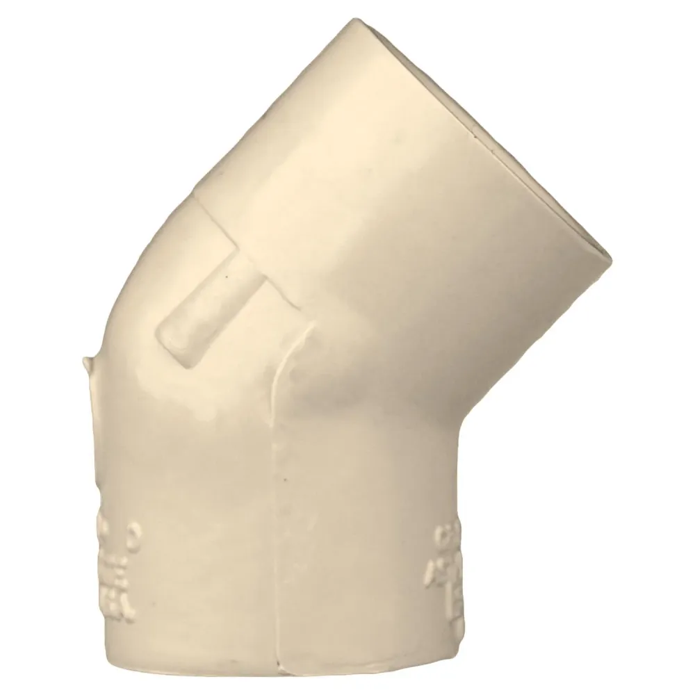Codo de 45º de CPVC de 3/4" 50607 de Genova Products (paquete de 20) Charlotte Pipe