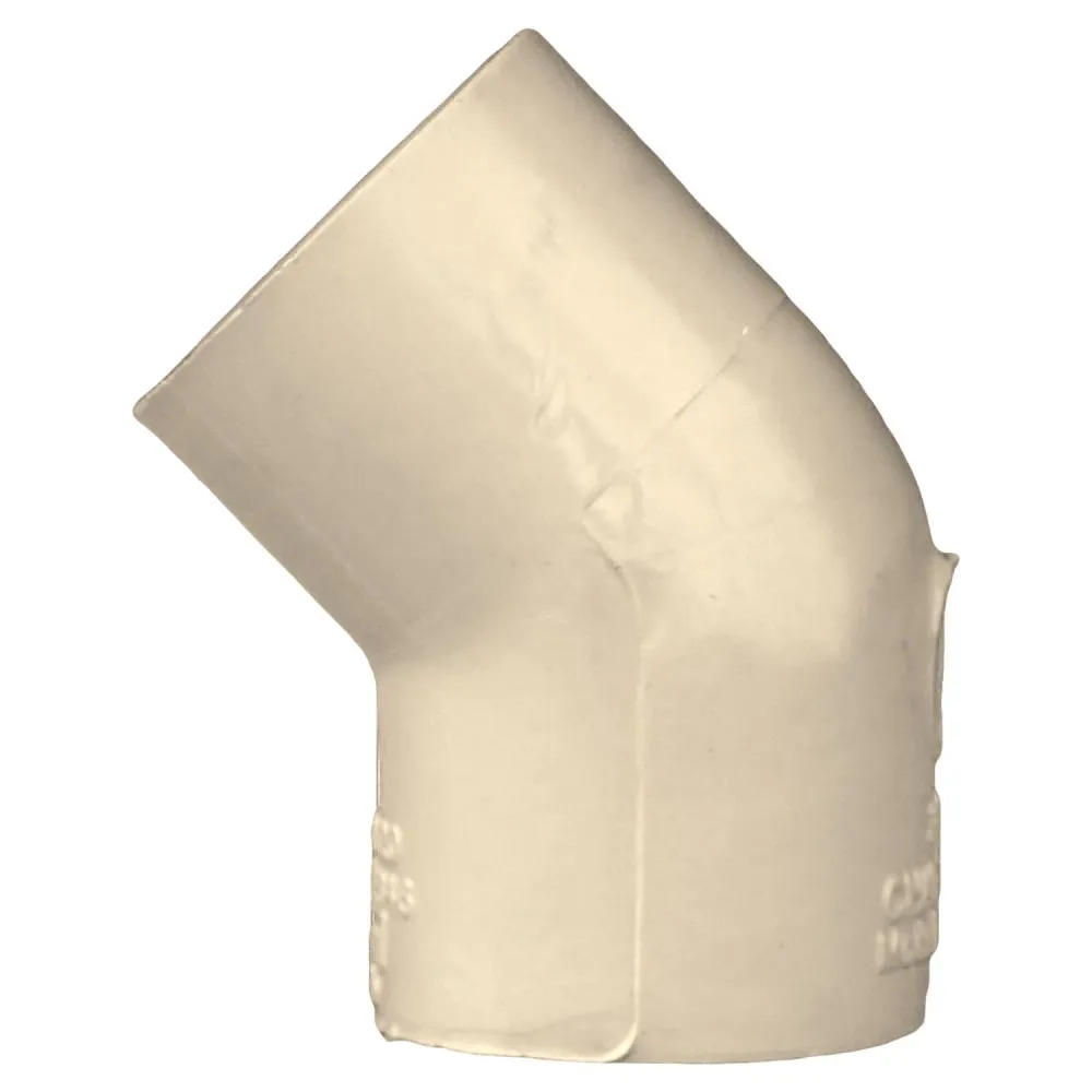 Codo de 45º de CPVC de 3/4" 50607 de Genova Products (paquete de 20) Charlotte Pipe