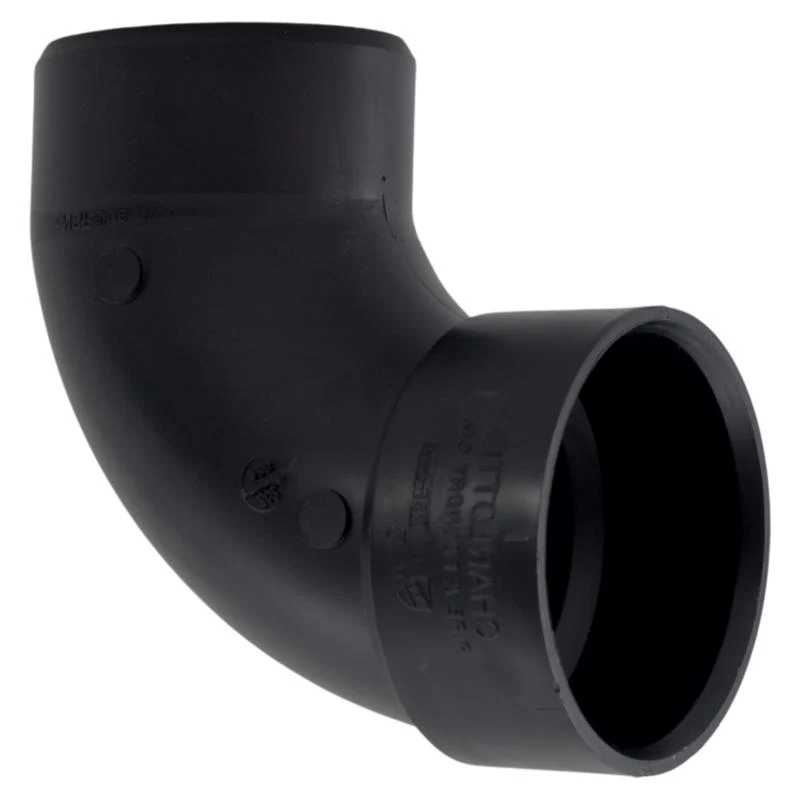 Codo de 90 grados de ABS Charlotte Pipe con buje de 3" y espiga de 3" - Oferta de la semana