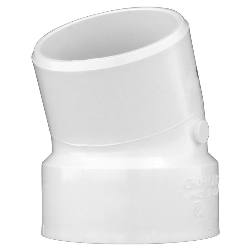 Codo de PVC Charlotte Pipe de 1-1/2 pulg. con cubo y 1-1/2 pulg. con espiga D (paquete de 1) - Oferta de la semana