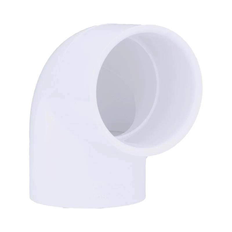 Codo de PVC Charlotte Pipe Schedule 40 de 2-1/2 pulg. con conexión deslizante x 2-1/2 pulg. con conexión deslizante D (paq...