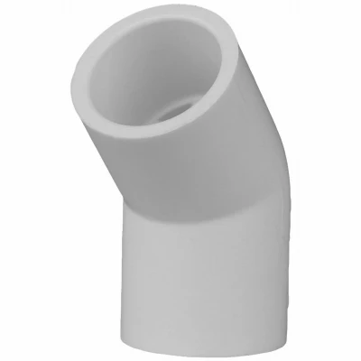 Codos de 45º de 1/2" de PVC de calibre 40 de Genova Products 30605 (paquete de 25) Charlotte Pipe