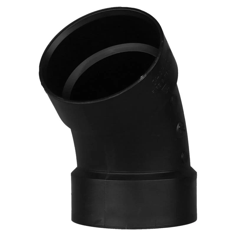 Codo de 45 grados de ABS Charlotte Pipe con buje de 4" x buje en D de 4" - Oferta de la semana CHARLOTTE PIPE & FOUNDRY CO