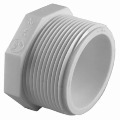Tapón de PVC Charlotte Pipe Schedule 40 de 2 pulg. MPT x 2 pulg. D FPT, paquete de 1 - Oferta de la semana