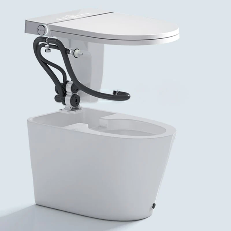 Asiento de bidé alargado resistente las manchas Bidé todo en uno contemporáneo blanco Clearhalo