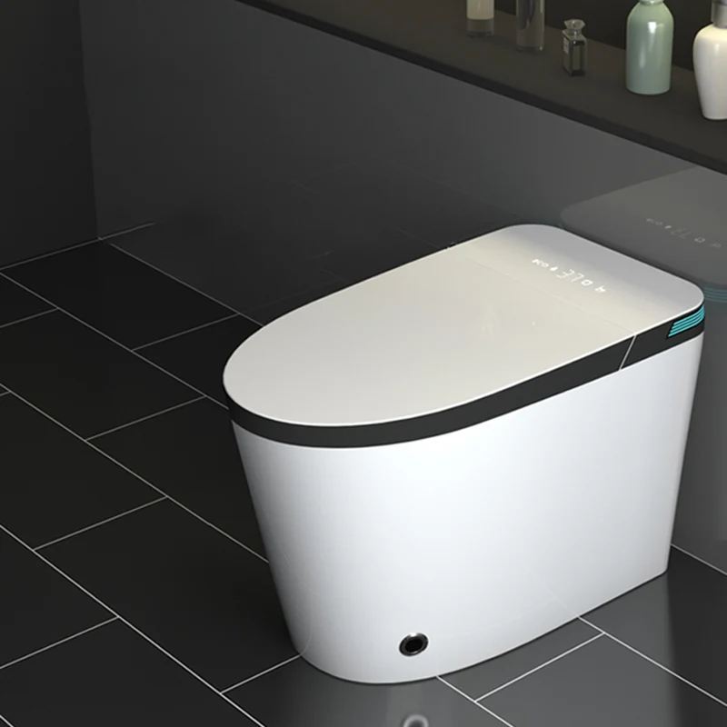 Asiento de inodoro con bidé inteligente todo en uno alargado con agua caliente ilimitada Clearhalo