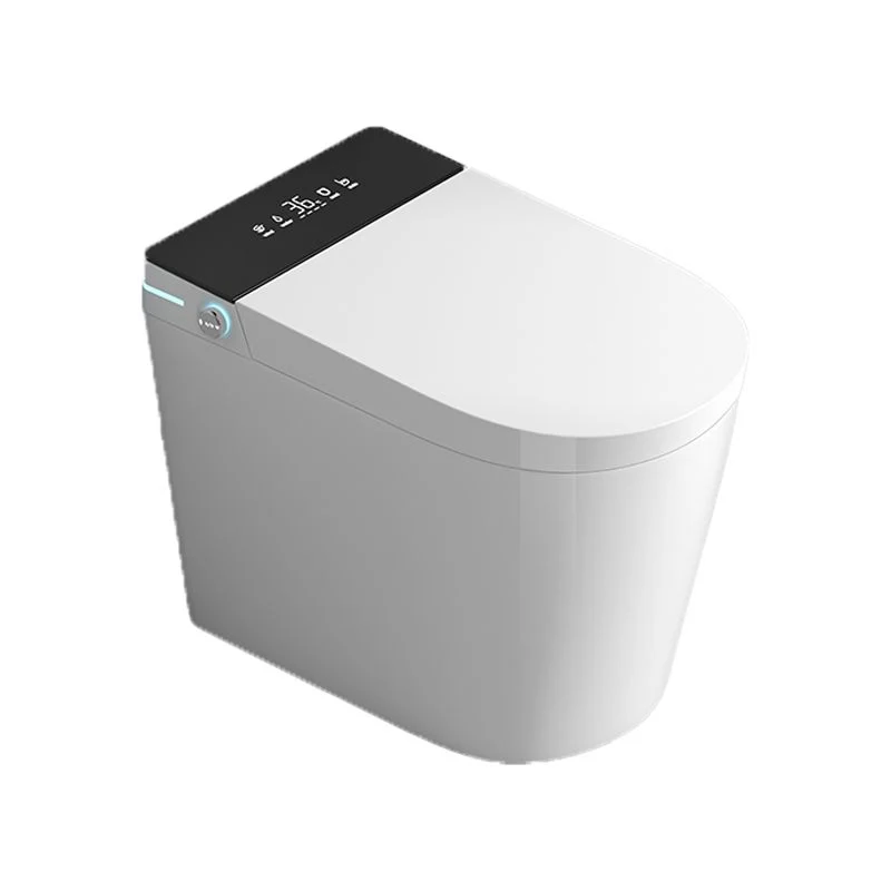 Asiento de inodoro inteligente todo en uno blanco con control remoto inalámbrico Clearhalo