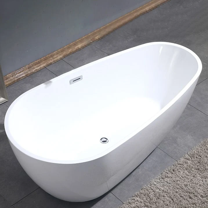 Bañera de inmersión independiente, desagüe central blanco, bañera de acrílico Clearhalo