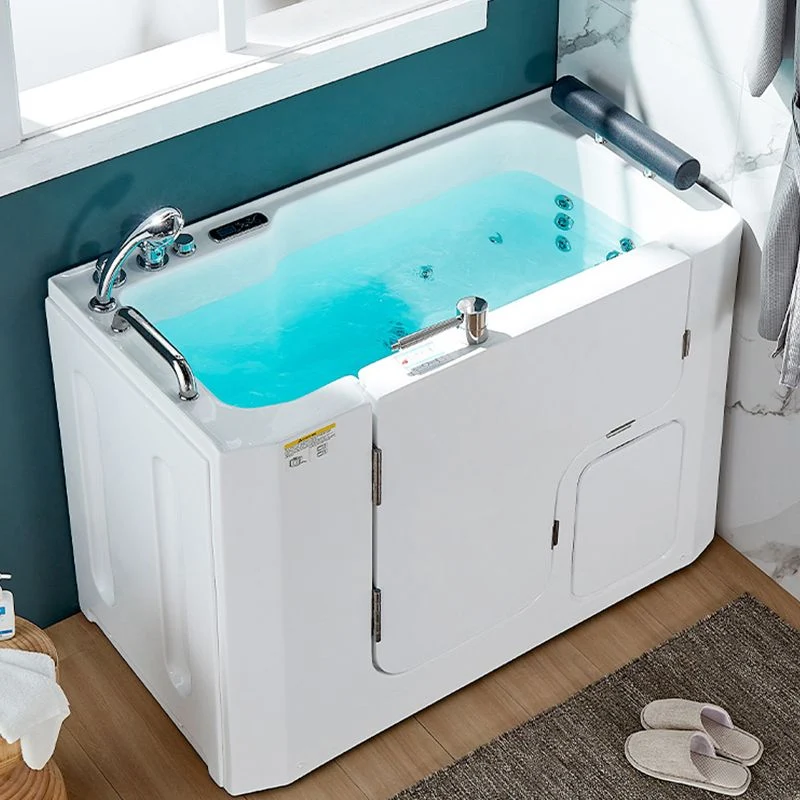 Bañera de inmersión/aire/bañera de hidromasaje, bañera rectangular acrílica de espalda pared Clearhalo