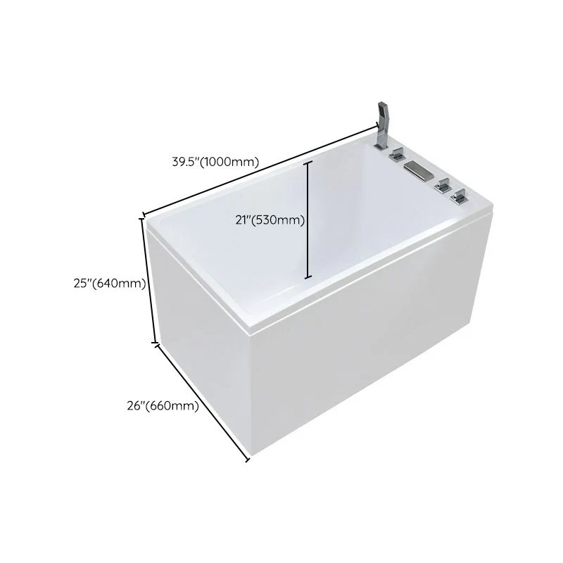 Bañera moderna empotrada la pared Bañera rectangular con acabado antiguo Clearhalo