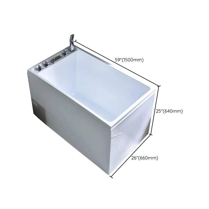 Baño acrílico independiente que empapa la bañera central moderna moderna blanca Clearhalo