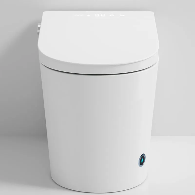 Bidé alargado blanco del soporte del piso con control de temperatura plástico del asiento calentado Clearhalo