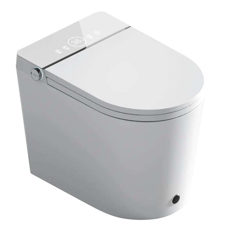 Bidé alargado de pie resistente las manchas con asiento calefactable y secador de aire caliente Clearhalo