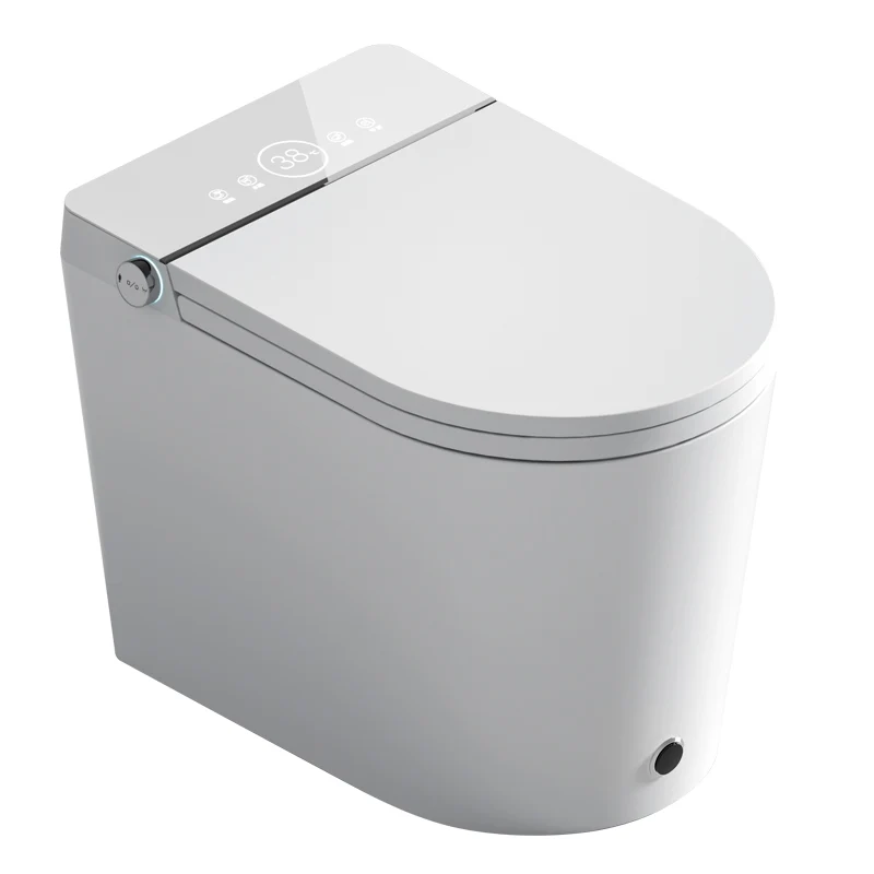 Bidé alargado de pie resistente las manchas con asiento calefactable y secador de aire caliente Clearhalo