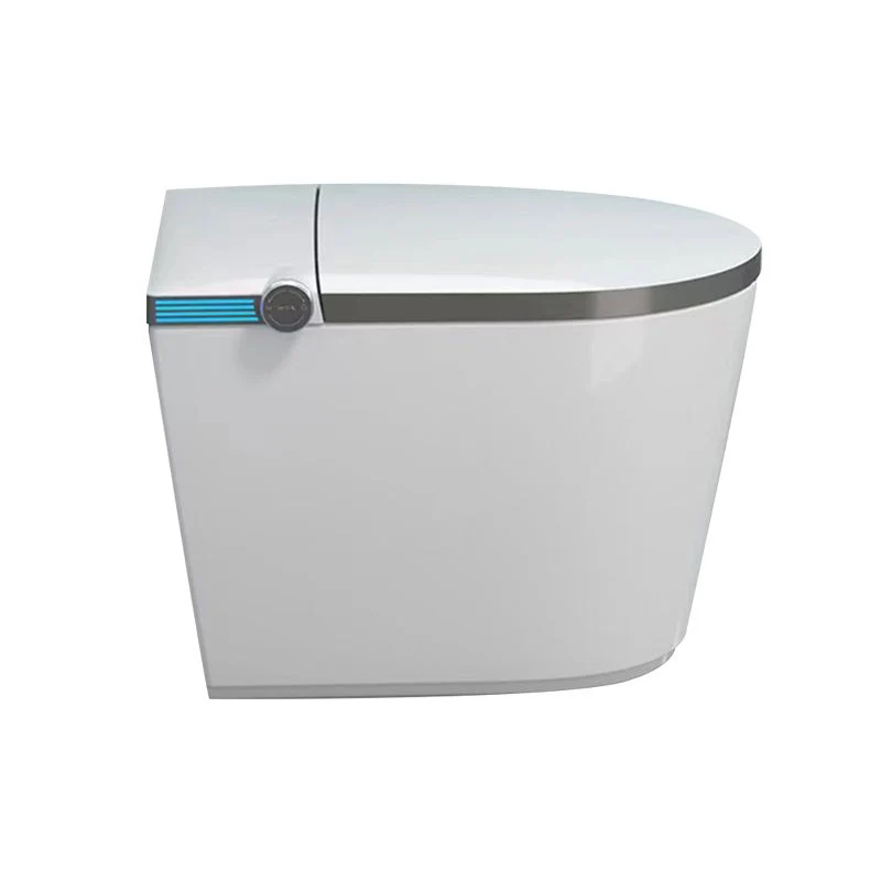 Bidé antimicrobiano moderno de pie con forma de cuenco alargado Clearhalo