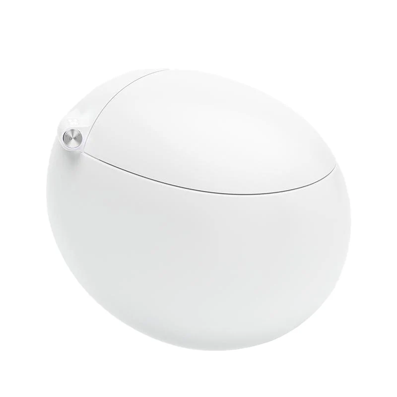 Bidé blanco con control de temperatura para montaje en suelo, 19,30" de alto Clearhalo