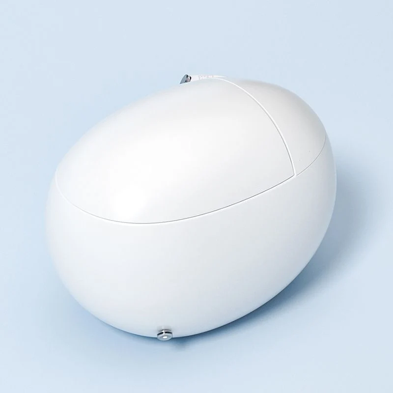 Bidé blanco con control de temperatura para montaje en suelo, 19,30" de alto Clearhalo