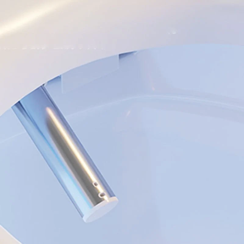 Bidé con asiento calefactable blanco, bidé de pie, inodoro inteligente con cierre silencioso Clearhalo