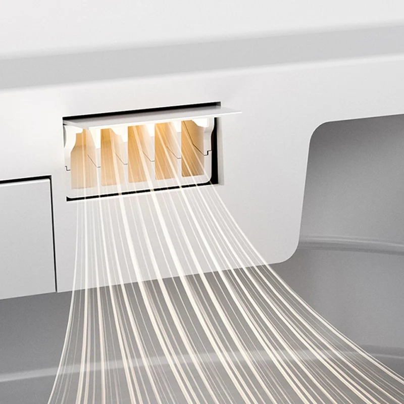 Bidé con asiento de inodoro alargado horizontal en blanco de 18,1" H con secador Clearhalo