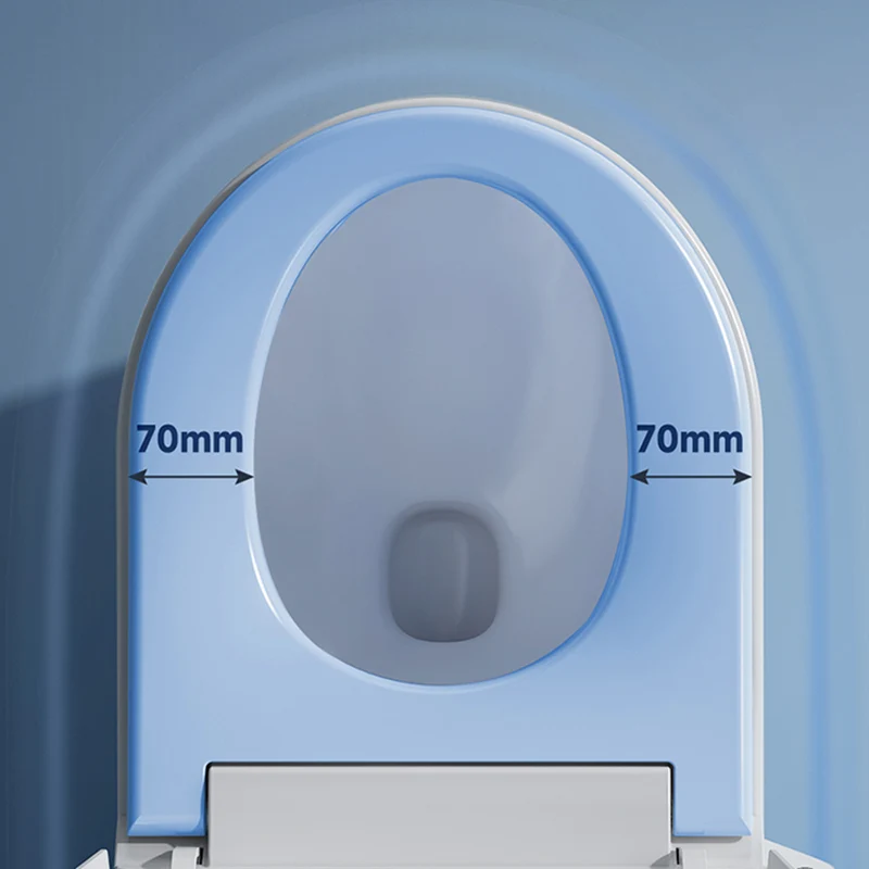 Bidé con control de temperatura en bidé con asiento de inodoro alargado blanco con asiento calefactable Clearhalo