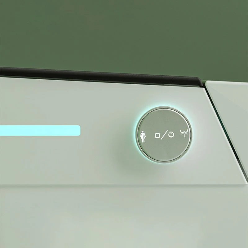 Bidé derecho del piso alargado del retrete electrónico moderno de 17,5" H Clearhalo