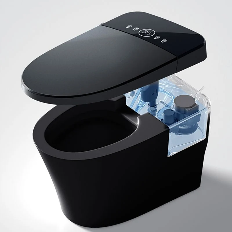 Bidé elegante alargado del control de temperatura del bidé del piso Clearhalo