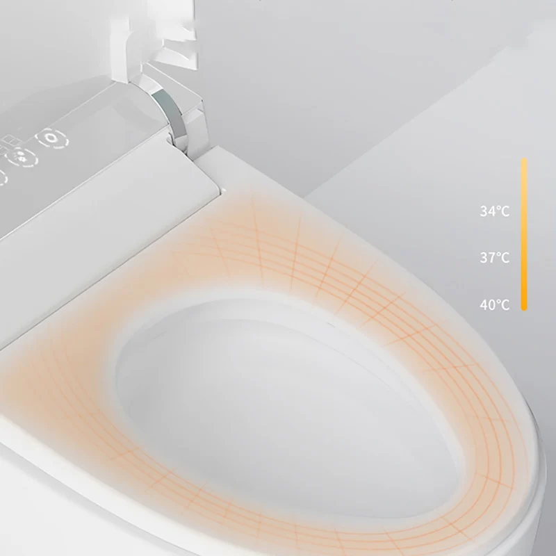 Bidé elegante del asiento de inodoro del final blanco de 20" H de los bidés de porcelana vítrea Clearhalo