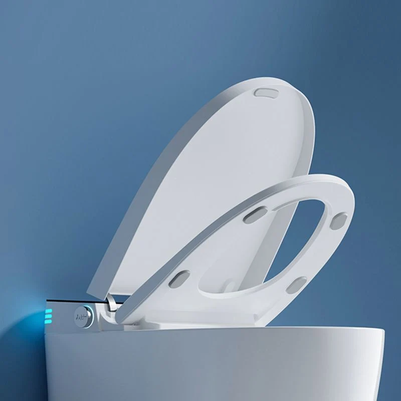 Bidé inteligente alargado con tanque Bidé cerámico todo en uno con asiento calefactable Clearhalo