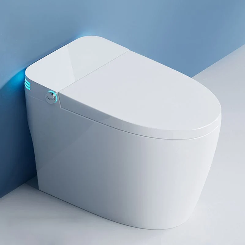 Bidé inteligente alargado con tanque Bidé cerámico todo en uno con asiento calefactable Clearhalo