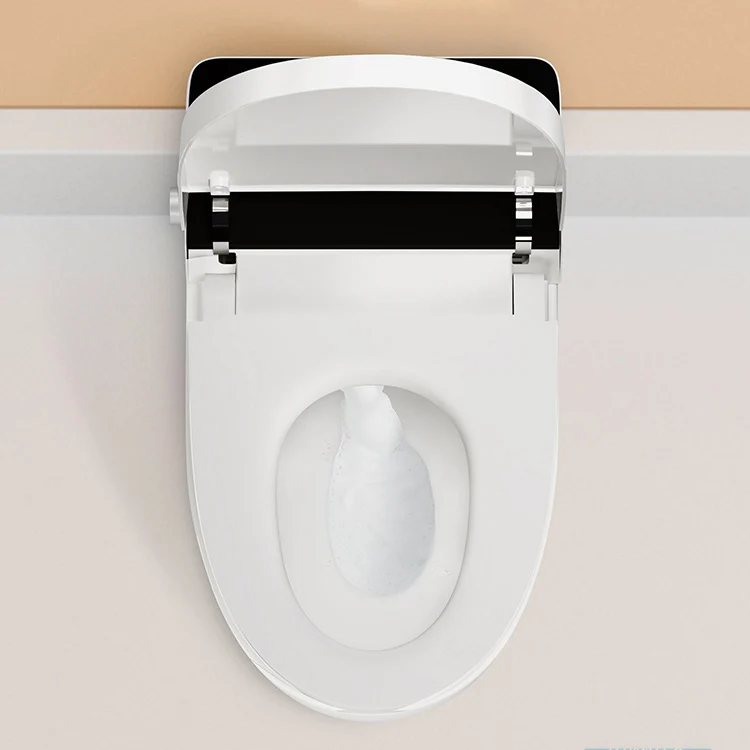 Bidé inteligente alargado para montaje en suelo con secadora y asiento calefactable Clearhalo