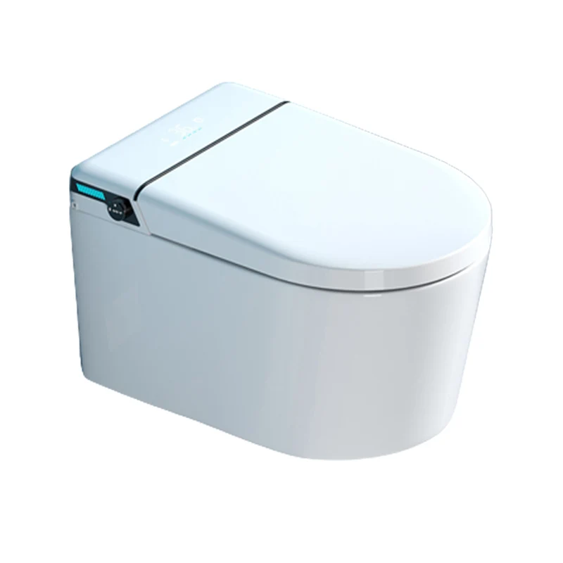 Bidé inteligente de bidé alargado de pared Simplicity con secador de aire caliente Clearhalo
