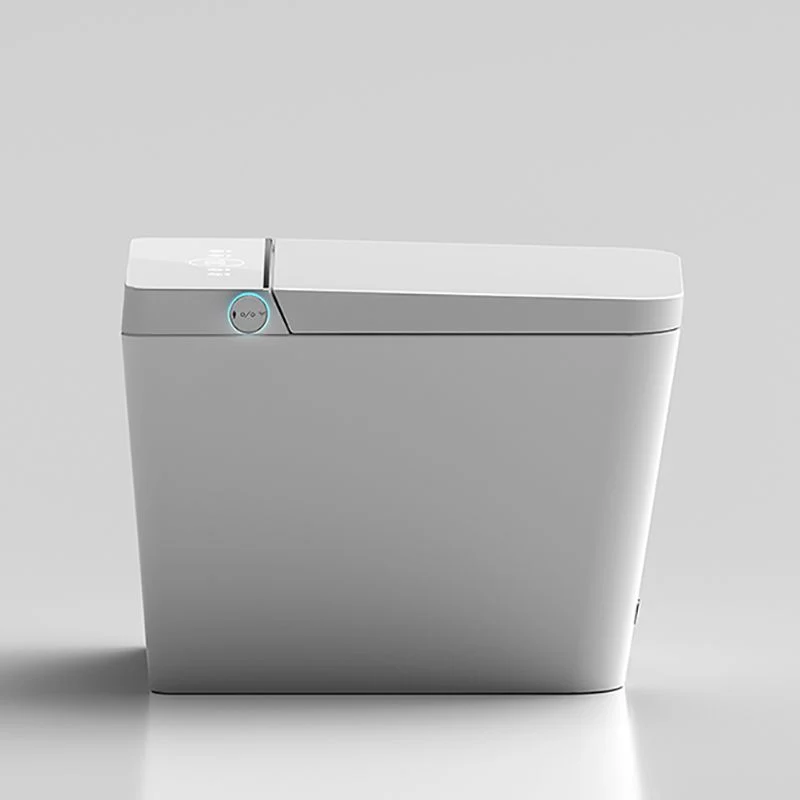 Bidé de montaje en piso blanco con tanque y asiento calefactado Bidé alargado Negro Clearhalo