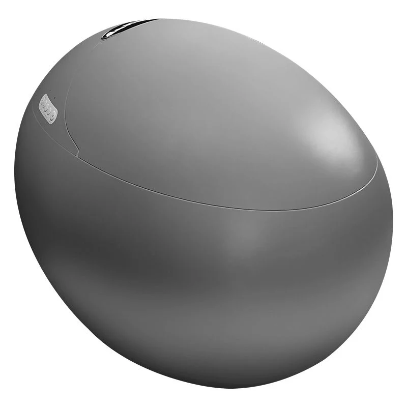 Bidé de montaje en piso con control de presión de agua en bidé con asiento calefactable negro Clearhalo