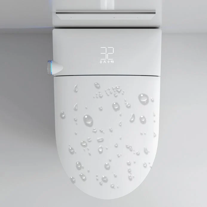 Bidé de pared alargado horizontal con mando distancia inalámbrico Blanco Clearhalo