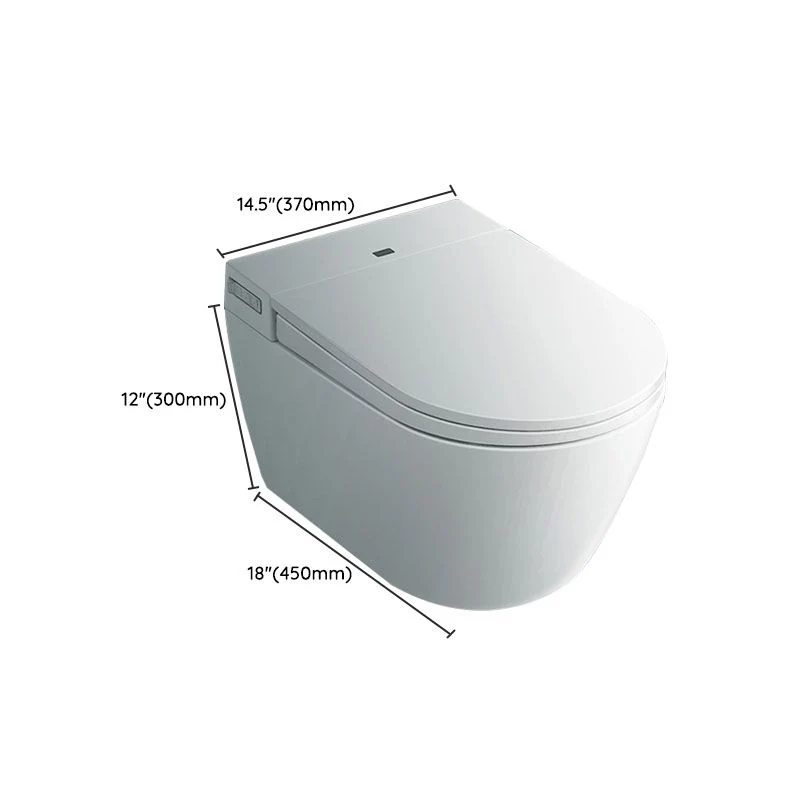 Bidé de pared con bidé y asiento sin control de presión de agua para el hogar Clearhalo