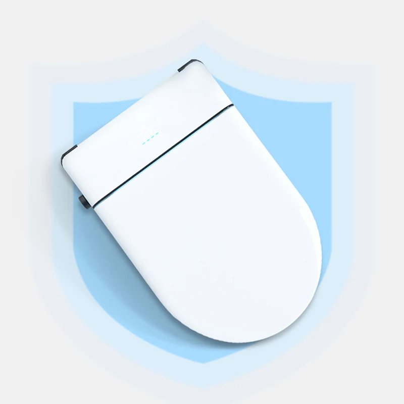 Bidé de pared con doble descarga y secador, inodoro inteligente de cerámica Clearhalo